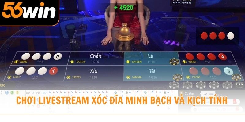 Chơi Livestream Xóc Đĩa minh bạch và kịch tính